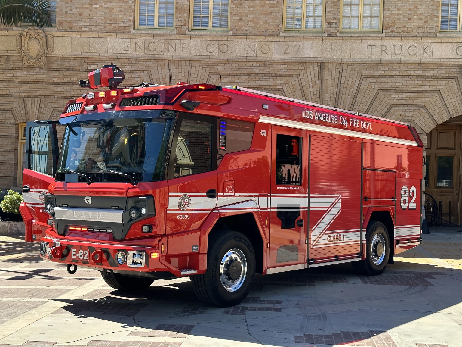 Step inside the nation’s first electric fire truck